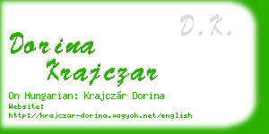 dorina krajczar business card